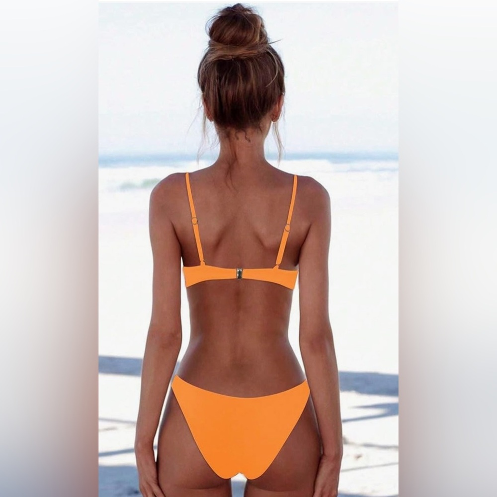 Source Unknown Orange Bikini Set - image 6